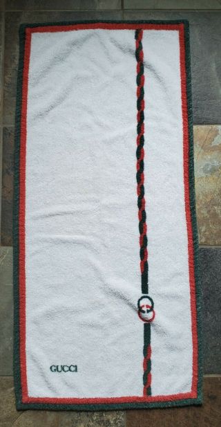 Vintage G Gucci Spa Towel Made In Italy