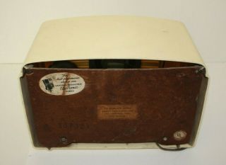 VINTAGE GENERAL ELECTRIC (GE) Bakelite Table Tube Radio MODEL 114WP 1940s 3