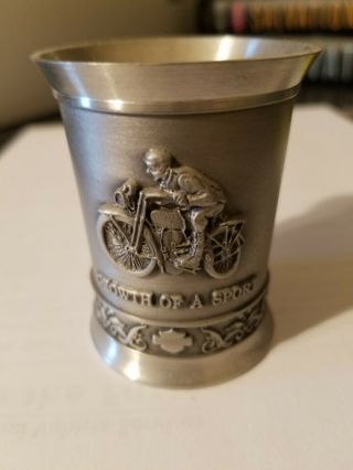 Harley - Davidson Pewter Limited Edition Shot Glass,  Series 10,  " The 1910 