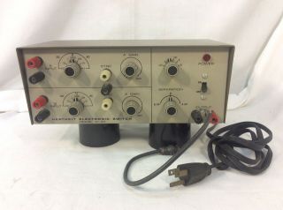 Vintage Heathkit Id - 101 Electronic Switch W Cables Bundle Parts / Repair