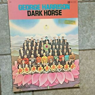 George Harrison Dark Horse Song Book Vtg Sheet Piano Vocal Music Lyrics Shi