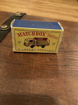 Vintage Matchbox Lesney Coca - Cola Lorry 37