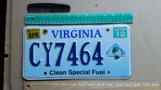 License Plate,  Virginia,  Specialty: Special Fuel,  Cy 7464
