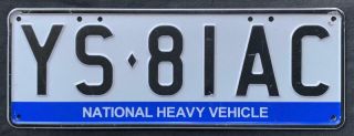 National Heavy Vehicle - Sa Trailer License / Number Plate