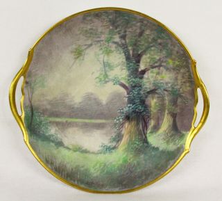 Antique Limoges Pickard Hand Painted Artist Signed E.  Challinor Charger Plate 2