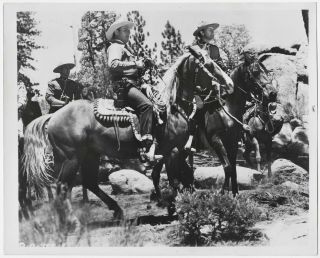 Singing Cowboy Gene Autry And The Mounties W/ Champion Vintage 1951 Photograph