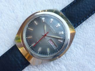 Vintage Seiko Automatic Double Date 17 Jewels Steel Fully Serviced Watch