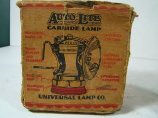 Antique AUTO - LITE CARBIDE LAMP EARLY 2