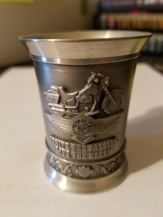 Harley - Davidson Pewter Limited Edition Shot Glass,  Series 90,  " The 1990 