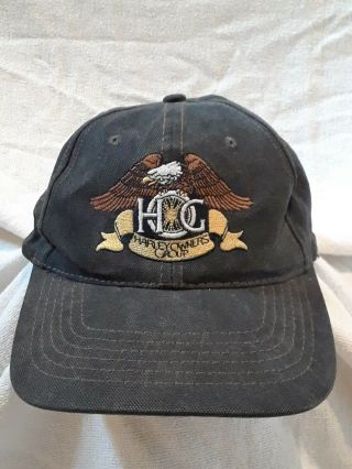 Vtg? Harley Davidson Owners Group Hog Winged Eagle Hat Warren Ohio Chapter