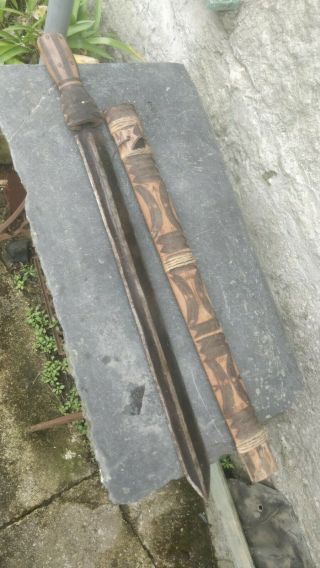 Antique Or Vintage Asian Sword And Scabbard