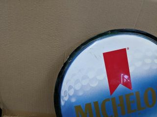 Michelob Beer Golf metal tin Sign - PGA Ultra Promo Anheuser Busch Tiger Woods 3