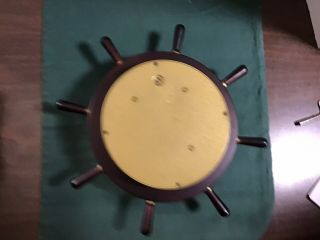 Schatz Royal Mariner Ship Wheel Clock 8 Bell 7 Jewel Germany 3