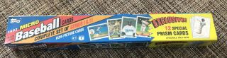 1993 Topps Exclusive Prism Series 1 & 2 Micro Baseball Card Set