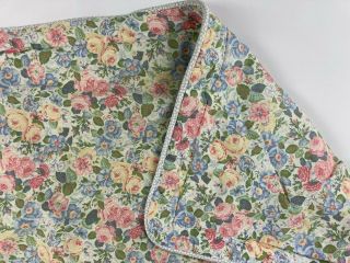 Laura Ashley Pillow Sham Cover Quartet Standard Floral Padded Usa Vtg