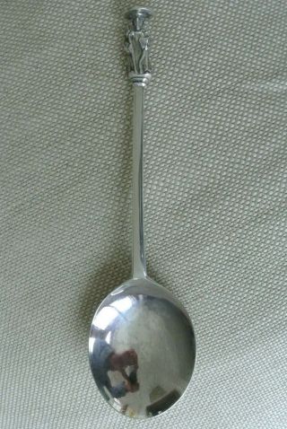Large 18th century English silver Apostle spoon London hallmark Georgian 3