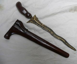5 Lok Naga Keris From Java Indonesia Dragon Kris Serpent Sword Knife Art Dagger