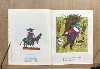Vintage Children ' s Little Golden Book Old MacDonald Had A Farm 3