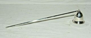 Vtg Shreve Crump & Low Co Sterling Silver Vintage Candle Snuffer W/7.  5 " Handle
