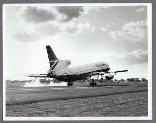 British Airways Lockheed Tristar L - 1011 Large Vintage Ba Airline Photo