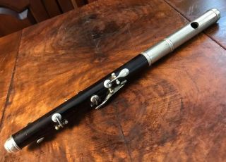 Antique Six Key Piccolo Flute Fife 12” Long Grenadilla Wood