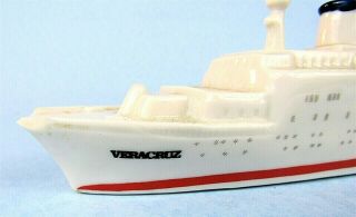 SS VERACRUZ BERMUDA STAR LINE CERAMIC MODEL CRUISE SHIP PASSPORT PRODUCTS MIAMI 2