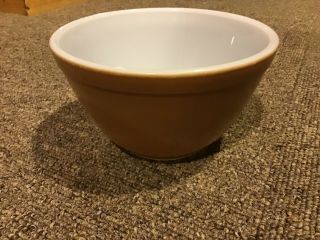 Vintage Pyrex Brown Mixing Bowl 401 1 1/2 Pt