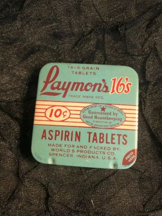 Vintage Advertising Medicine Laymon 