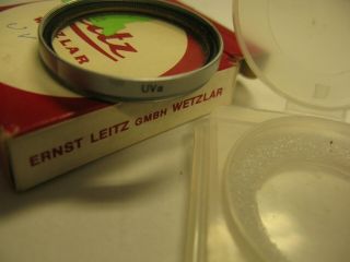 Ernst Leitz Leica UVa lens filter in case and box,  vintage 3