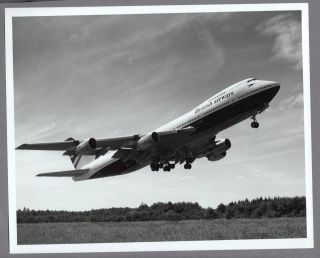 British Airways Boeing 747 - 100 Large Vintage Airline Photo Ba Negus