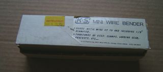 Vintage K&s Mini Wire Bender & Instructions 323