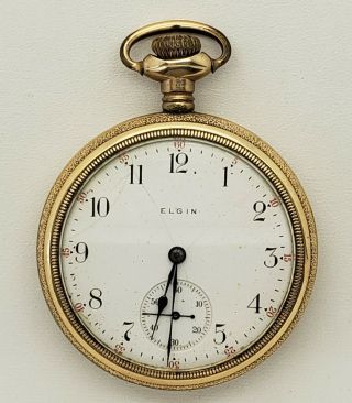 Antique Elgin 16s 17 Jewel Pocket Watch