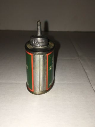 Vintage Singer Sewing Machine Oil Lead Top Tin Litho 1.  5 oz Handy Oiler Oil Can 2