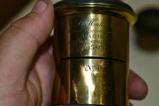 L54 - Antique Brass Lenses - HUTINET PARIS No.  509,  YORK LENS,  Etc 2
