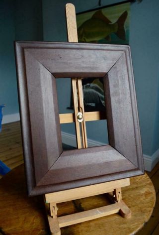 Antique Victorian Solid Oak Picture Frame 7 " X 5 " Rebate V Arts & Crafts