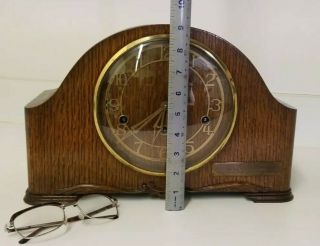 Large Vintage Smiths Enfield Westminster chime mantle clock Good order 2