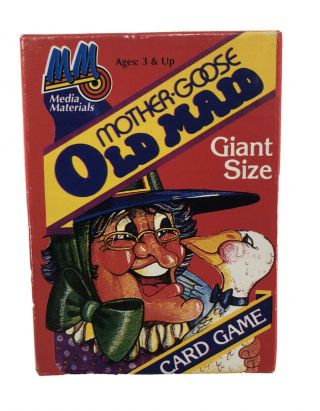 Vintage Mother Goose Old Maid Giant Size Card Game
