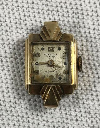 Vintage 14k Gold Lonville Extra 17 Jewel Ladies Watch