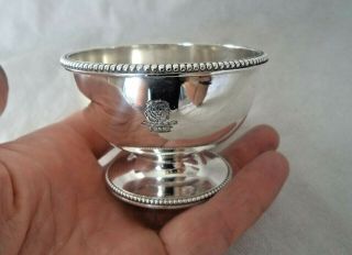 Victorian London 1857 Solid Silver Bowl – Lion Head Over Crown Crest