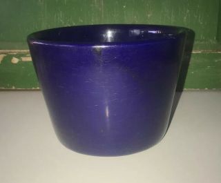 Vintage Hall Flower Pot Made In Usa 620 Dark Blue