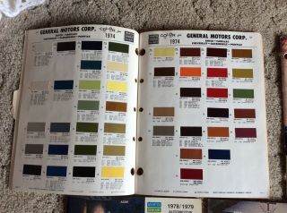 Martin Senour Paints - 1974 - 1981 Automotive Color Directory - 5 books 2