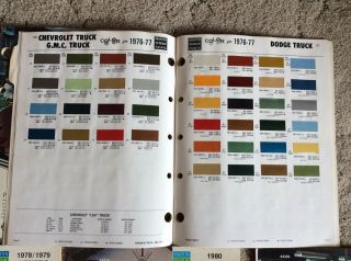 Martin Senour Paints - 1974 - 1981 Automotive Color Directory - 5 books 3