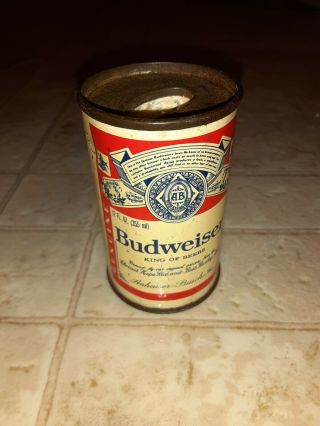 Vintage Budweiser Metal Steel Beer Can Bic Cigarette Lighter Holder