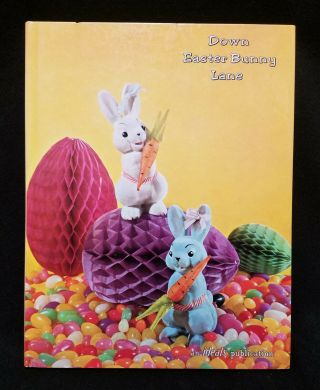 Vtg Kids Hb Book Down Easter Bunny Lane Real Animals Dressed Up