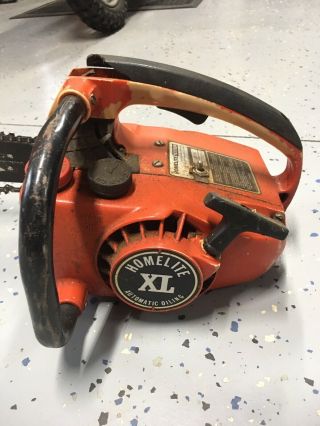 Vintage Homelite XL Chainsaw for Repair or Parts 2