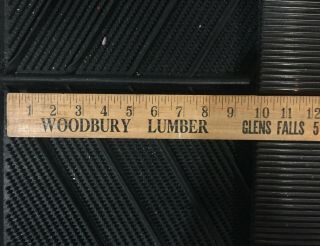 Vintage Wood Yardstick - Woodbury Lumber Co Advertising