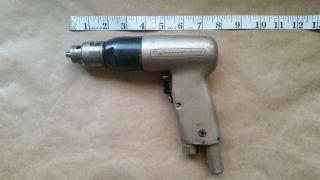Vintage Ingersoll Rand Ir Air Drill Tool Pistol With Jacobs Chuck R.  P.  M.  1080