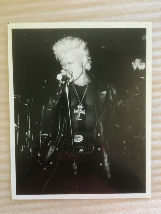 Billy Idol 1984,  Generation X,  Vintage Press Headshot Photo Punk Rock