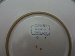 Vintage Set of 4 Denby Gypsy Floral Pattern Luncheon Plates 3