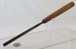 Vintage Dastra German Made Wood Carving V Tool Chisel 1/4 " Cut 10 - 1/2 " Long